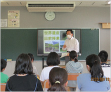 県内小・中・高等学校での「世界遺産出前授業」