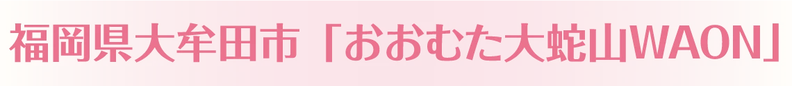 福岡県大牟田市「おおむた大蛇山WAON」