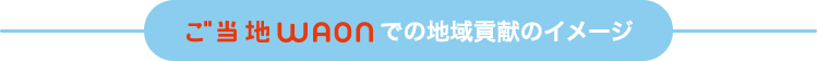 ご当地WAONでの地域貢献のイメージ