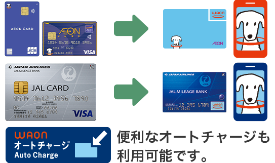 クレジットカードでチャージ