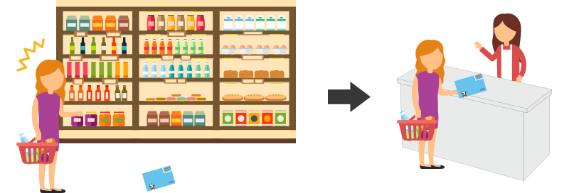 各店舗・施設内で拾われた場合