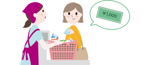 現金でのWAONチャージ方法