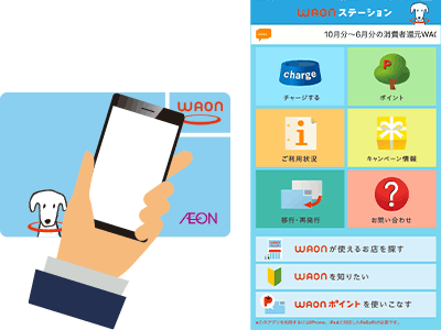 WAONステーションアプリ